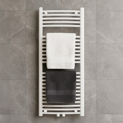 GRZEJNIK ŁAZIENKOWY ŚCIENNY PIONOWY WODNY DRABINKA 120x50 CORSO-WH-4 BIAŁY CORSO-WH-4