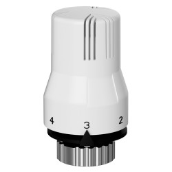 GŁOWICA TERMOSTATYCZNA POKRĘTŁO DO GRZEJNIKA GWINT M30x1.5 GT-WH-2 BIAŁA GT-WH-2
