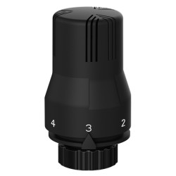 GŁOWICA TERMOSTATYCZNA POKRĘTŁO DO GRZEJNIKA GWINT M30x1.5 GT-BL-2 CZARNA GT-BL-2