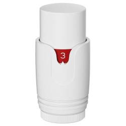 GŁOWICA TERMOSTATYCZNA POKRĘTŁO DO GRZEJNIKA GWINT M30x1.5 GT-WH-1 BIAŁA GT-WH-1