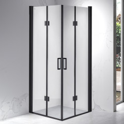 KABINA PRYSZNICOWA KWADRATOWA ZES-BS05B-90 CZARNA 90x90 CM