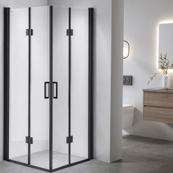 KABINA PRYSZNICOWA KWADRATOWA ZES-BS05B-90 CZARNA 90x90 CM