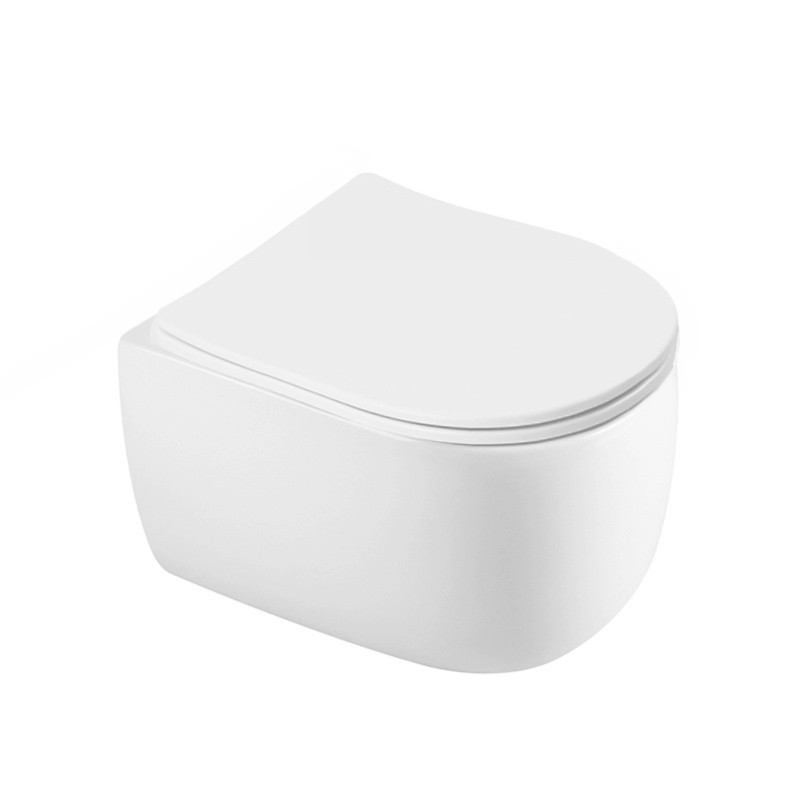 MISKA WC WISZĄCA TORNADO LAKE-WH-TR-03 BIAŁA DESKA WOLNOOPADAJĄCA DUROPLAST LAKE-WH-TR-03