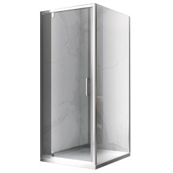 KABINA PRYSZNICOWA PROSTOKĄTNA ZES-KZ05A-90X80 CHROM 90x80 CM