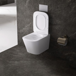 ZESTAW PODTYNKOWY WC STELAŻ TECE MISKA AQUA-WH-03 PRZYCISK TC-9240400 BIAŁY POŁYSK