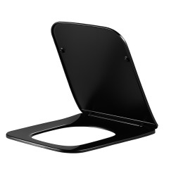 DESKA SEDESOWA WC WOLNOOPADAJĄCA CV-BL-09 SLIM CZARNA DUROPLAST CV-BL-09