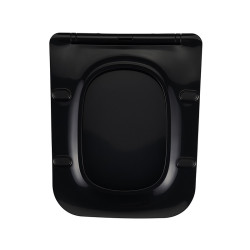 DESKA SEDESOWA WC WOLNOOPADAJĄCA CV-BL-09 SLIM CZARNA DUROPLAST CV-BL-09