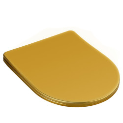 DESKA SEDESOWA WC WOLNOOPADAJĄCA CV-GL-03 SLIM ZŁOTA DUROPLAST CV-GL-03