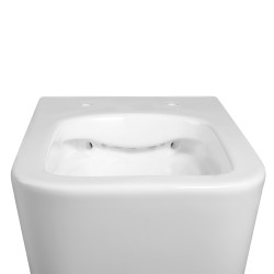 ZESTAW PODTYNKOWY WC STELAŻ TECE MISKA RAIN-WH-RIM-03 PRZYCISK TC-9240417 BIAŁY MAT
