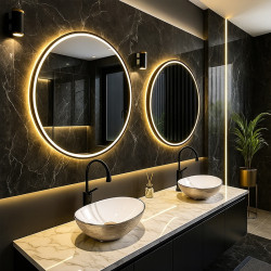 UMYWALKA NABLATOWA CERAMICZNA OWALNA LUMO-GL-BR-405 ZŁOTA LUMO-GL-BR-405