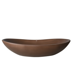 UMYWALKA NABLATOWA CERAMICZNA OWALNA LAVI-BR-625 BRĄZOWA LAVI-BR-625