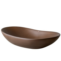 UMYWALKA NABLATOWA CERAMICZNA OWALNA LAVI-BR-625 BRĄZOWA LAVI-BR-625