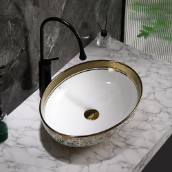 UMYWALKA NABLATOWA CERAMICZNA OWALNA KINI-WH-MOD6-500