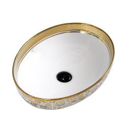 UMYWALKA NABLATOWA CERAMICZNA OWALNA KINI-WH-MOD6-500