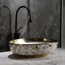 UMYWALKA NABLATOWA CERAMICZNA OWALNA KINI-WH-MOD6-500