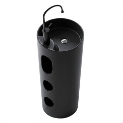 UMYWALKA WOLNOSTOJĄCA CERAMICZNA OKRĄGŁA LINO-MTB-400 CZARNY MAT LINO-MTB-400