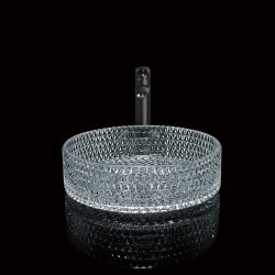 UMYWALKA NABLATOWA SZKLANA OKRĄGŁA BRILLANT1-TR-400 TRANSPARENTNA BRILLANT1-TR-400