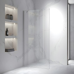 ŚCIANKA SZYBA PRYSZNICOWA WALK-IN ZES-KZ24-CH-80 CHROM