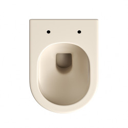 MISKA WC WISZĄCA RIMLESS LUMA-CAP-RIM-03 CAPPUCCINO RYFLOWANA DESKA WOLNOOPADAJĄCA DUROPLAST LUMA-CAP-RIM-03