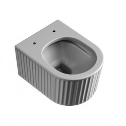 MISKA WC WISZĄCA RIMLESS LUMA-MTGR-RIM-03 SZARY MAT RYFLOWANA DESKA WOLNOOPADAJĄCA DUROPLAST LUMA-MTGR-RIM-03