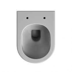 MISKA WC WISZĄCA RIMLESS LUMA-MTGR-RIM-03 SZARY MAT RYFLOWANA DESKA WOLNOOPADAJĄCA DUROPLAST LUMA-MTGR-RIM-03