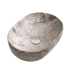 UMYWALKA NABLATOWA CERAMICZNA MARMUROWA OWALNA NEO-MAR2-480