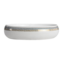 UMYWALKA NABLATOWA CERAMICZNA OWALNA CARI-WH-MOD2-600 BIAŁA CARI-WH-MOD2-600