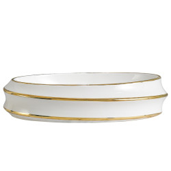 UMYWALKA NABLATOWA CERAMICZNA OWALNA YOKO-WH-GL-LN-600 BIAŁA YOKO-WH-GL-LN-600