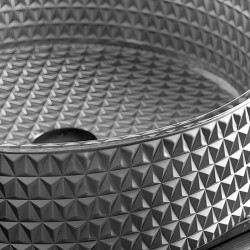 UMYWALKA NABLATOWA SZKLANA OKRĄGŁA BRILLANT1-SV-400 CHROM BRILLANT1-SV-400