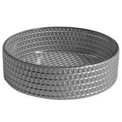 UMYWALKA NABLATOWA SZKLANA OKRĄGŁA BRILLANT1-SV-400 CHROM BRILLANT1-SV-400