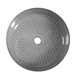 UMYWALKA NABLATOWA SZKLANA OKRĄGŁA BRILLANT1-SV-400 CHROM BRILLANT1-SV-400