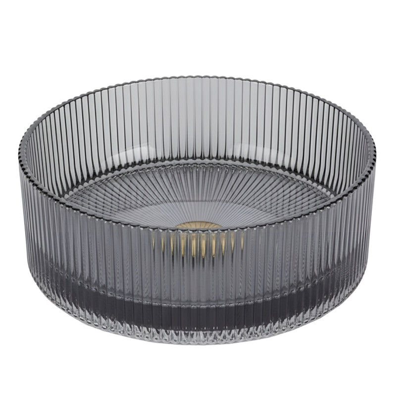 UMYWALKA NABLATOWA SZKLANA OKRĄGŁA BRILLANT2-BL-400 CZARNA BRILLANT2-BL-400