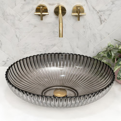 UMYWALKA NABLATOWA SZKLANA OKRĄGŁA BRILLANT3-BL-PL-510