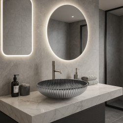 UMYWALKA NABLATOWA SZKLANA OKRĄGŁA BRILLANT3-BL-PL-510