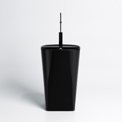 UMYWALKA WOLNOSTOJĄCA CERAMICZNA OWALNA CLARO-BL-490 CZARNA CLARO-BL-490