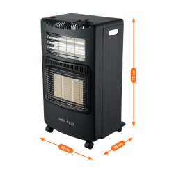 PIECYK GAZOWO-ELEKTRYCZNY DOMOWY GRZEJNIK FARELKA NA BUTLĘ REDUKTOR 4200W ECO-DUO