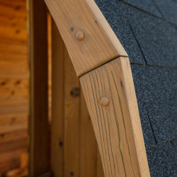 SAUNA OGRODOWA FIŃSKA BECZKA Z PIECEM TROMSO-HG-2 4-6 OSOBOWA 210x210 CM TROMSO-HG TROMSO-HG-2