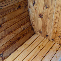 SAUNA OGRODOWA FIŃSKA BECZKA Z PIECEM TROMSO-HG-2 4-6 OSOBOWA 210x210 CM TROMSO-HG TROMSO-HG-2