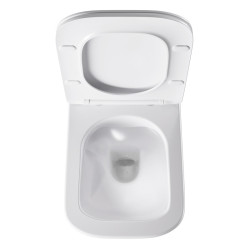 ZESTAW PODTYNKOWY WC STELAŻ GEBERIT DUOFIX MISKA AQUA-WH-03 PRZYCISK DELTA 50 CZARNY POŁYSK