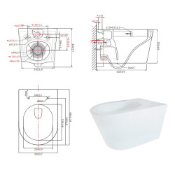 ZESTAW PODTYNKOWY WC STELAŻ GEBERIT DUOFIX MISKA ELITE-MTB-03 PRZYCISK DELTA 30 CHROM