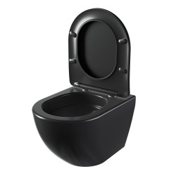 ZESTAW PODTYNKOWY WC STELAŻ GEBERIT DUOFIX MISKA NERO-MTB-03 PRZYCISK DELTA 50 CZARNY POŁYSK