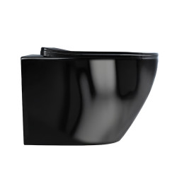 ZESTAW PODTYNKOWY WC STELAŻ GEBERIT DUOFIX MISKA FLOW-BL-TR-03 PRZYCISK DELTA 50 CZARNY MAT