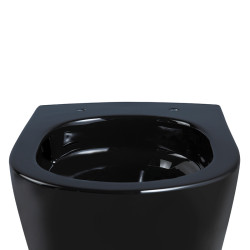 ZESTAW PODTYNKOWY WC STELAŻ GEBERIT DUOFIX MISKA FLOW-BL-TR-03 PRZYCISK DELTA 50 CZARNY MAT