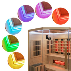 SAUNA INFRARED/FIŃSKA MOSS1 Z PIECEM HARVIA 6KW 4-5 OSOBOWA 150x150 CM 2w1 MOSS1 NEW