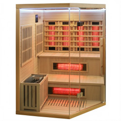 SAUNA INFRARED/FIŃSKA MOSS1 Z PIECEM HARVIA 6KW 4-5 OSOBOWA 150x150 CM 2w1 MOSS1 NEW