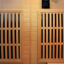 SAUNA INFRARED/FIŃSKA MOSS1 Z PIECEM HARVIA 6KW 4-5 OSOBOWA 150x150 CM 2w1 MOSS1 NEW
