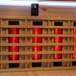 SAUNA INFRARED/FIŃSKA MOSS2 Z PIECEM HARVIA 8KW 5-6 OSOBOWA 200x200 CM 2w1 MOSS2 NEW