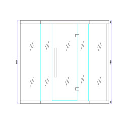 SAUNA INFRARED/FIŃSKA MOSS2 Z PIECEM HARVIA 8KW 5-6 OSOBOWA 200x200 CM 2w1 MOSS2 NEW