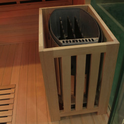 SAUNA INFRARED/FIŃSKA MOSS2 Z PIECEM HARVIA 8KW 5-6 OSOBOWA 200x200 CM 2w1 MOSS2 NEW