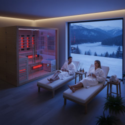 SAUNA INFRARED/FIŃSKA HELSI2 Z PIECEM HARVIA 8KW 5-6 OSOBOWA 200x160 CM 2w1 HELSI2 NEW